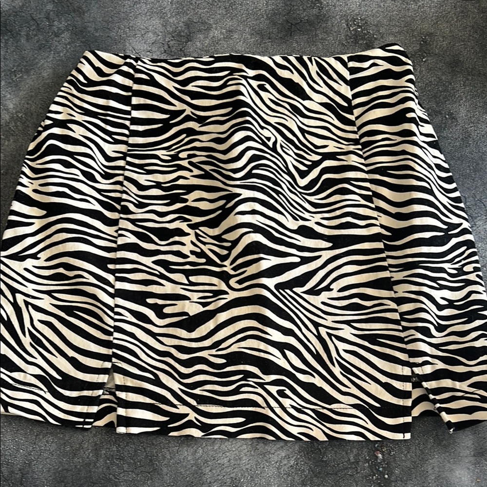 Zebra Print Skirt